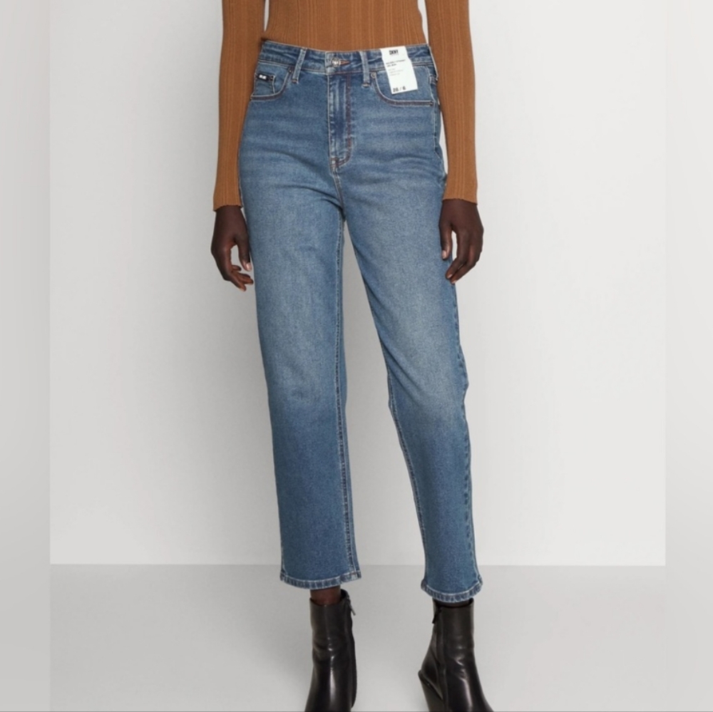 DKNY Mid-Wash Ankle Jeans